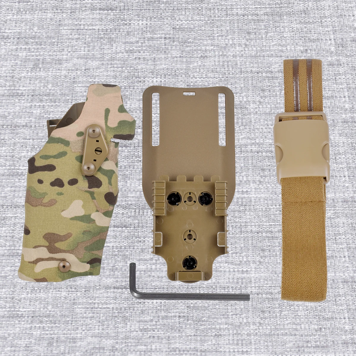 Tactical Drop Leg Holster with QLS Adapter & Adjustable Leg Strap System