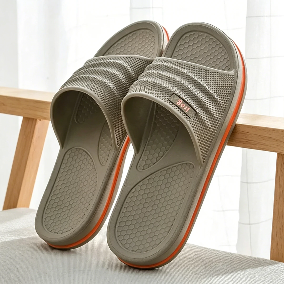 Men Soft EVA Bathroom Slippers Non Slip Comfort Shoes Slides Home Flip Flop Gift