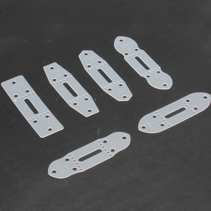 6Pcs/Set Leather Belt Buckle PVC Templates Connection Head Punching Stencil For DIY Leather Craft Belt Tail Mould Tools leather tools leather craft tool kit leather craft tools leather craft tool leather craft template