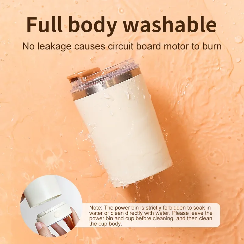 Electric 400ML Magnetic Automatic Mixing Cup USB Rechargeable Waterproof Milk Coffee Self Mixing Mug Suitable for Different Cups 2