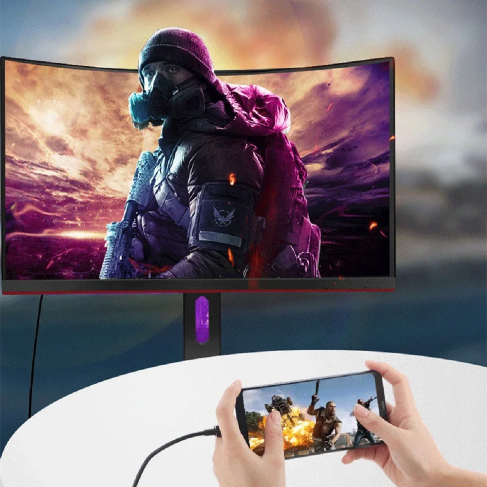 4K USB-C to HDMI Adapter Converter - Type C to HDMI-Compatible for High-Resolution Display