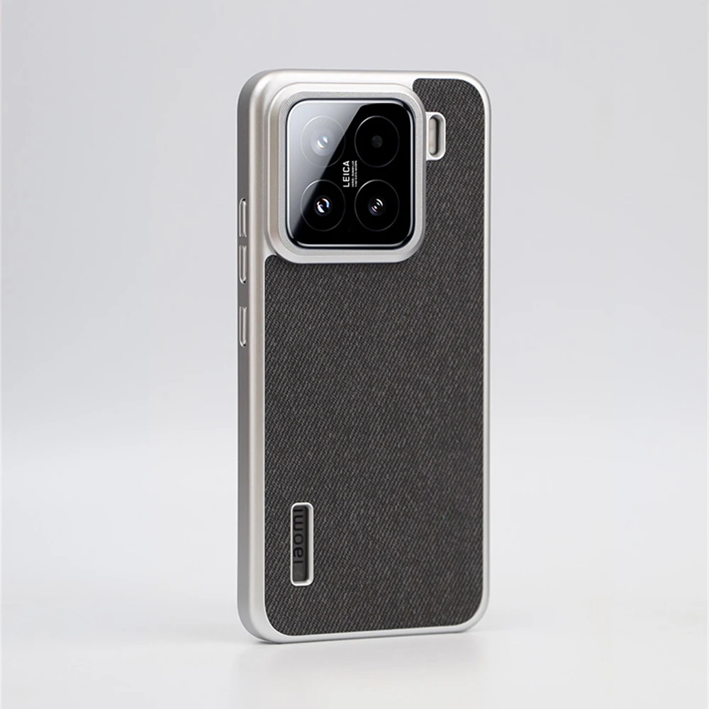 Ultra Thin Canvas Fabric Magnetic Wireless Charging Matte Hard Cover Case with Logo
