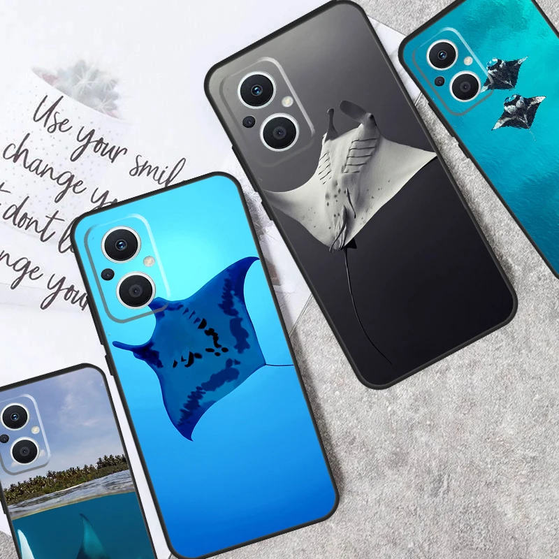 Animal Manta Ray Cover Per Oppo Reno 7 6 4 5 8 Lite 8T 4Z 5Z 10 Pro Oppo Find X5 Lite X3 X2 Neo X6 Pro Case