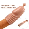 Enlargement Condoms Extend G point Penis Ring Extension Sleeves Sex Toys for Man Adults 1