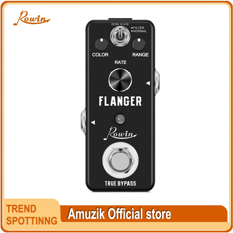 

Rowin LEF-312 Pure Analog Flanger Guitar Effect Pedal Static Filtering True Bypass Vintage Electric Guitars Pedal Accessories