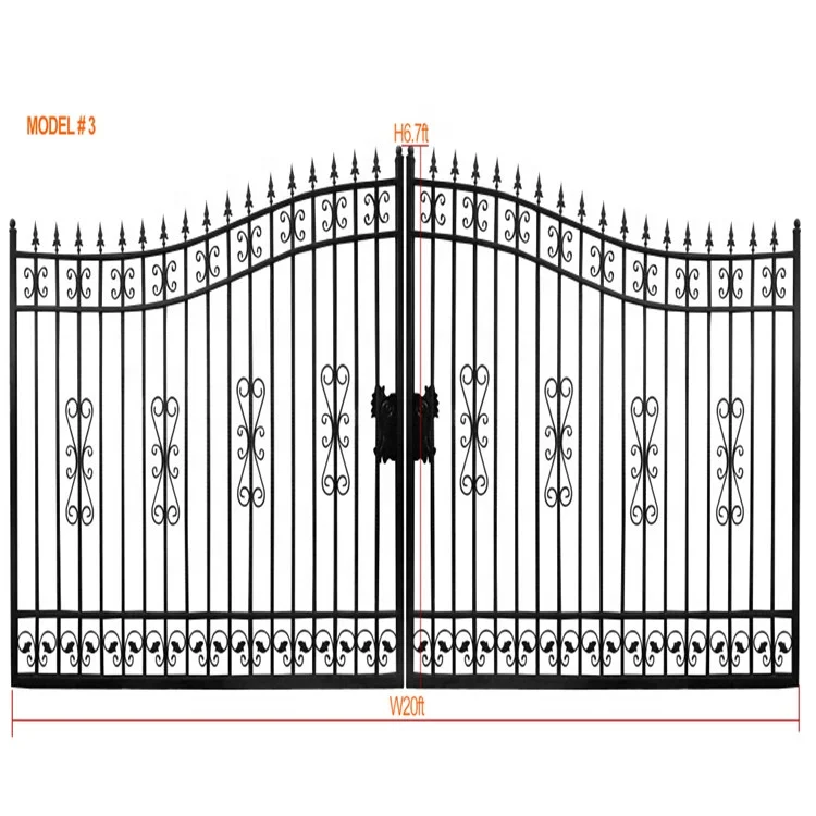 Hot Sale Traditional Wrought Iron Gate Supports Sizes And Colors With Images, Providing The Best Prices