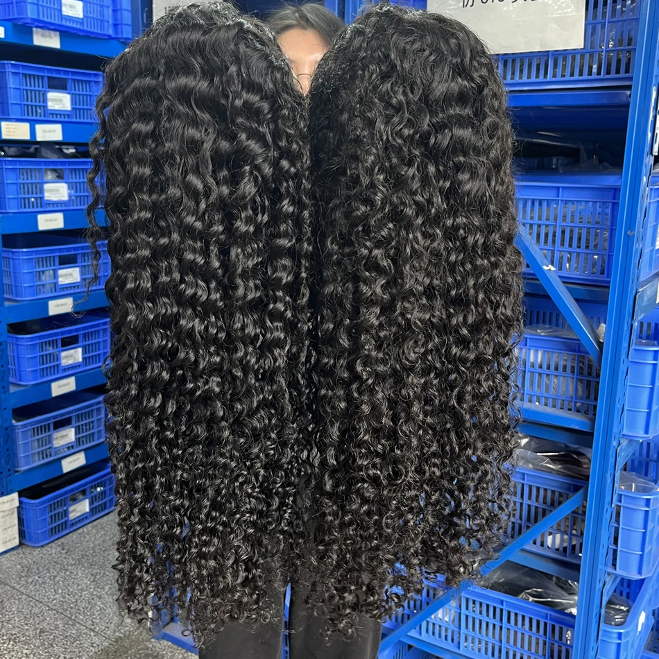 30 40 Zoll tiefe Wellen 13x6 13x4 Lace Front Echthaar Perücke Dichte lockige volle Spitze Frontal Perücke Echthaar für schwarze Frauen – Detail 9