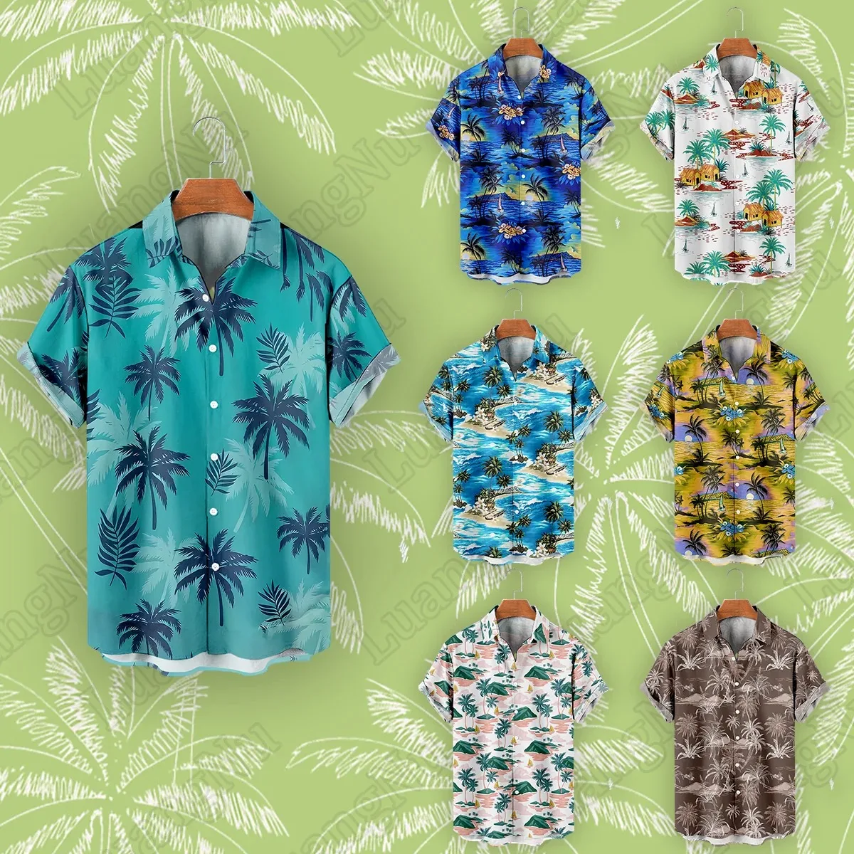 

Hawaiian Shirt Man Short Sleeve Summer High Quality Tops Fashion 2023 Casual Cuba Oversize Shirts Men Beach Camisas De Hombre