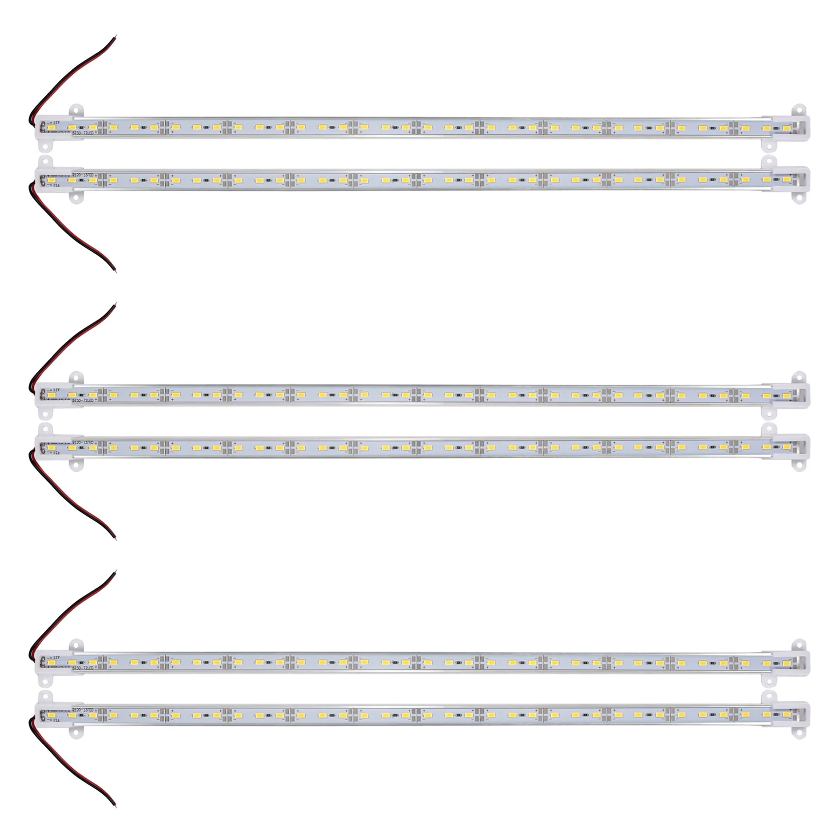 

6x50 см, 12 В, 36 лампочек, 5630 SMD, жесткая полоса, алюминиевая оболочка с крышкой, теплый белый свет