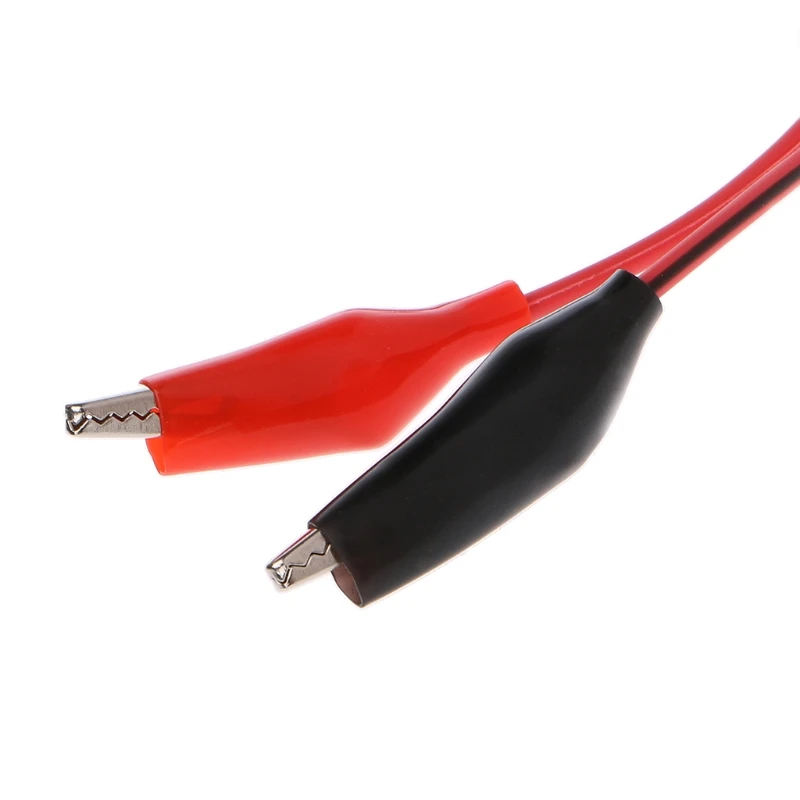 Dual Red & Black Test Leads with for Crocodile Clips Jumper Cable Wire