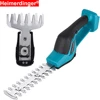 18V Mini Cordless Hedge Cutter Grass Trimmer Grass Shear Shrubber Handheld Trimmer,Compatible BL1830 1840 1850 1860 battery 1