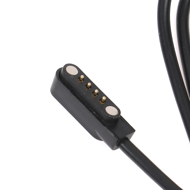 1PC 60CM 범용 스마트 시계 충전기 코드 자기 충전 케이블 2/4 핀 USB 충전기
