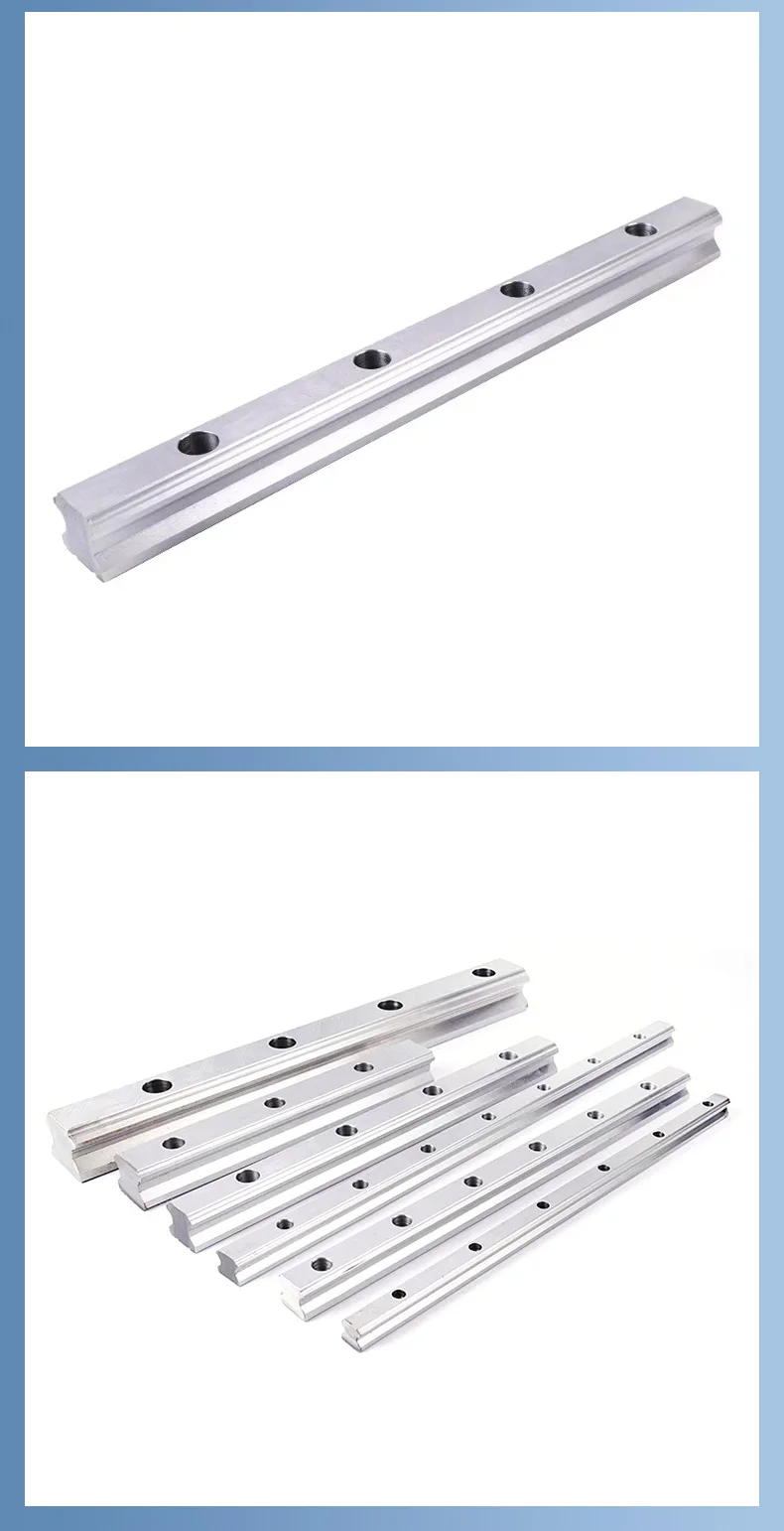 1/2 Stück 1350-2550mm HGR15/20/25/30/35/45 Quadratische Linearführungsschiene für Gleitblockwagen CNC-Fräser Gravur – Detail 12