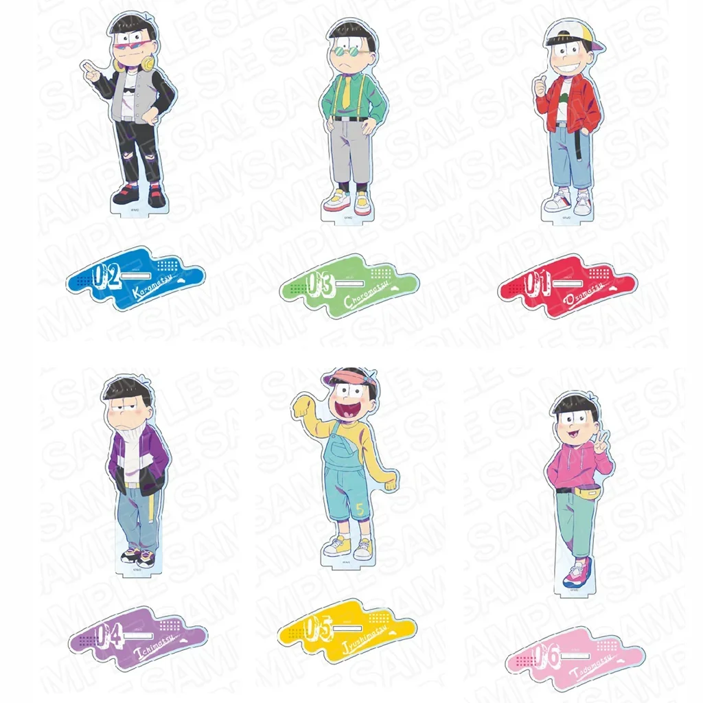 

Anime Ichimatsu Jyushimatsu Todomatsu Acrylic Stand Doll Karamatsu Choromatsu Figure Model Plate Cosplay Toy for Gift
