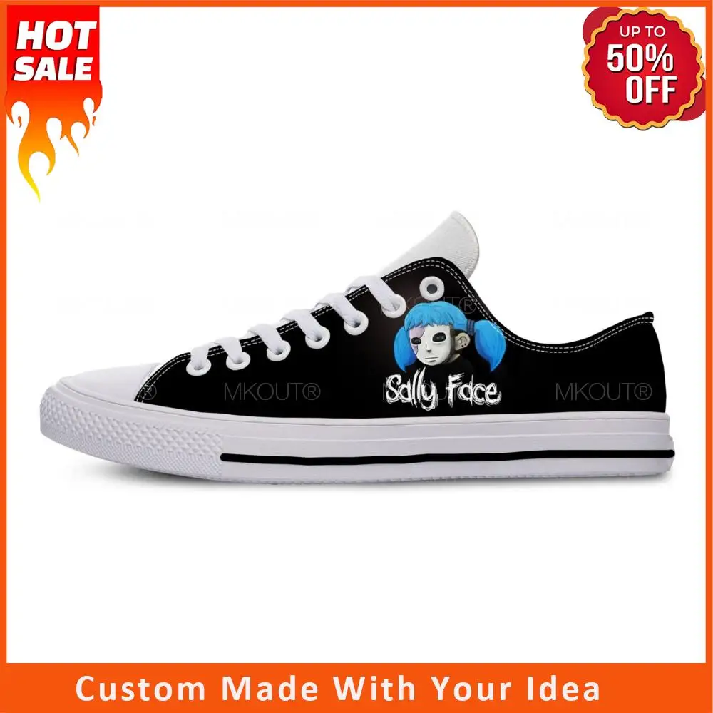 

Anime Cartoon Manga Comic Game Sally Face Fashion Casual Cloth Shoes Low Top Lightweight Breathable 3D Print Men Women Sneakers