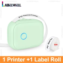 Wireless Portable Label Maker with DIY Self-Adhesive Printing Capability (Green Printer Set)