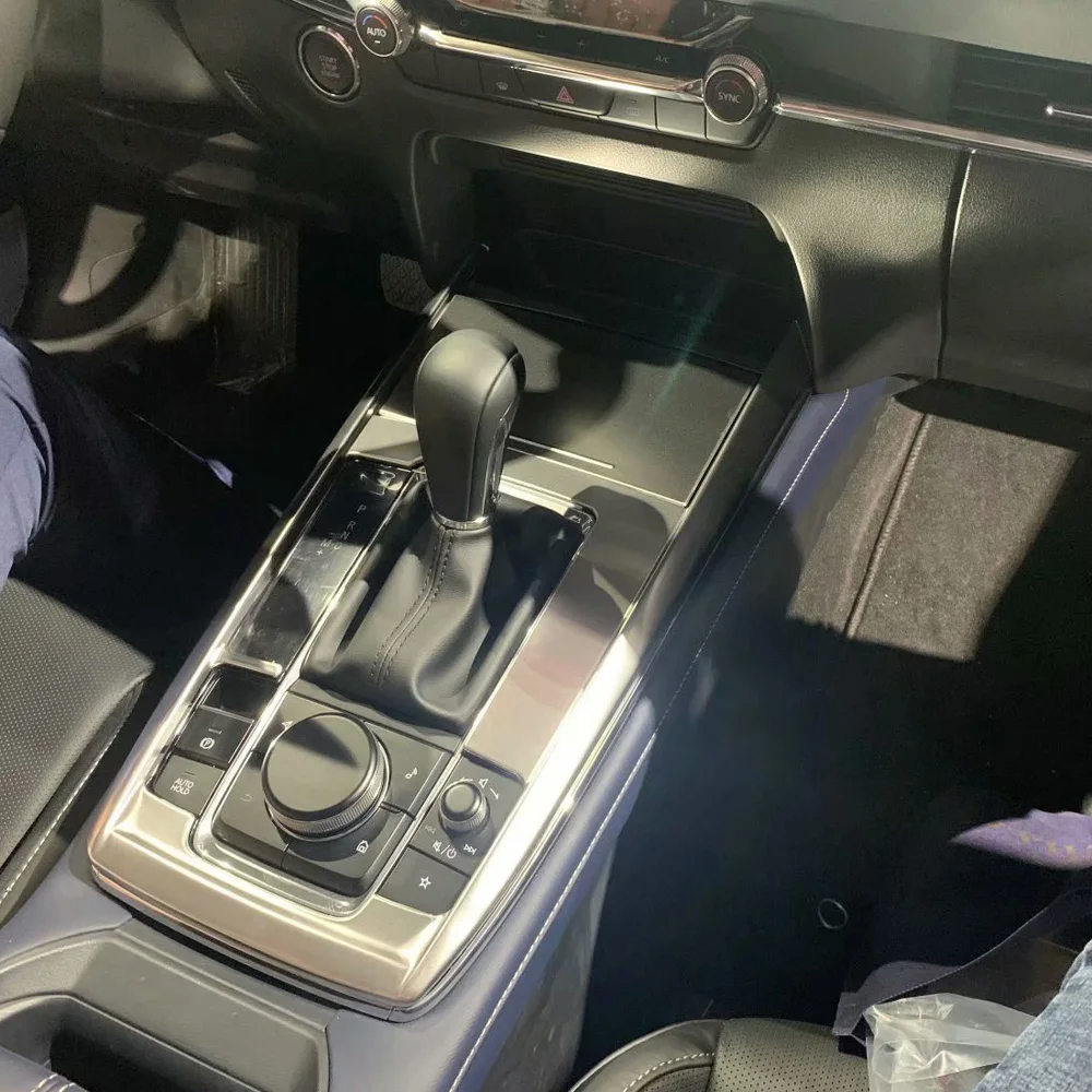 

For Mazda Cx-30 Cx30 2020 2021 2022 Stainless Steel Console Gear Panel Frame Gear Shift Panel Cover Trim Car Accessories