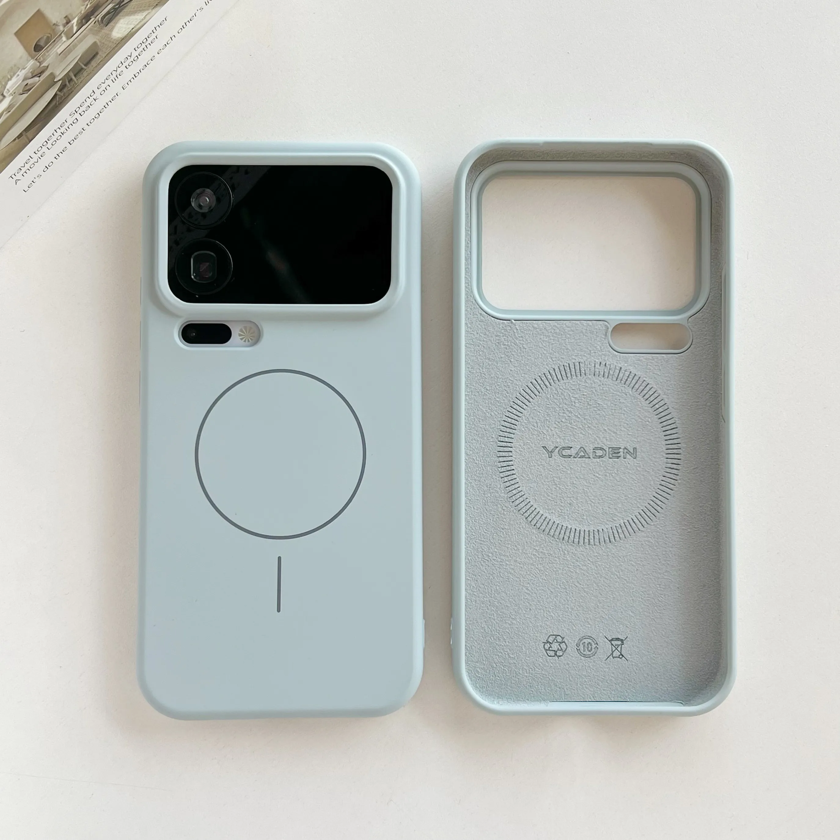 Premium Liquid Silicone MagSafe-Compatible Shockproof Case with Wireless Charging Support
