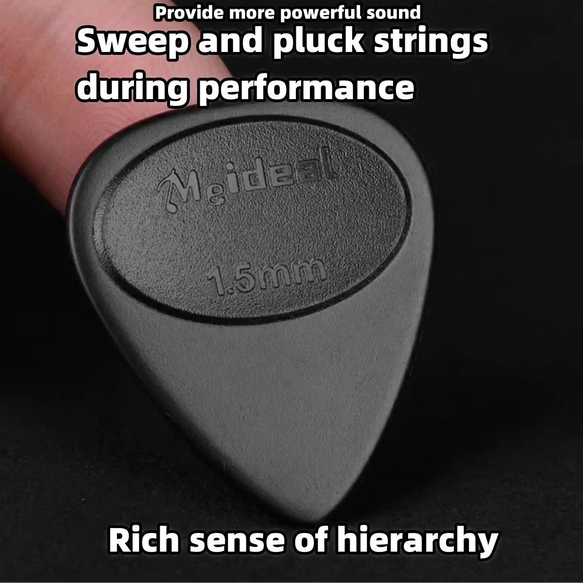 Guitar Pick Meideal Guitar Pick Anti-slip Matte Durable ABS Plectrum 0.46 to 1.5mm Thickness Electric Guitar Bass Ukulele Playing