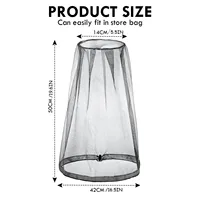 Outdoor Fishing Anti Mosquito Insect Garden Beekeeping Hat Camping Bug Mesh Head Net Face Protector Hats Fishing Nets 2