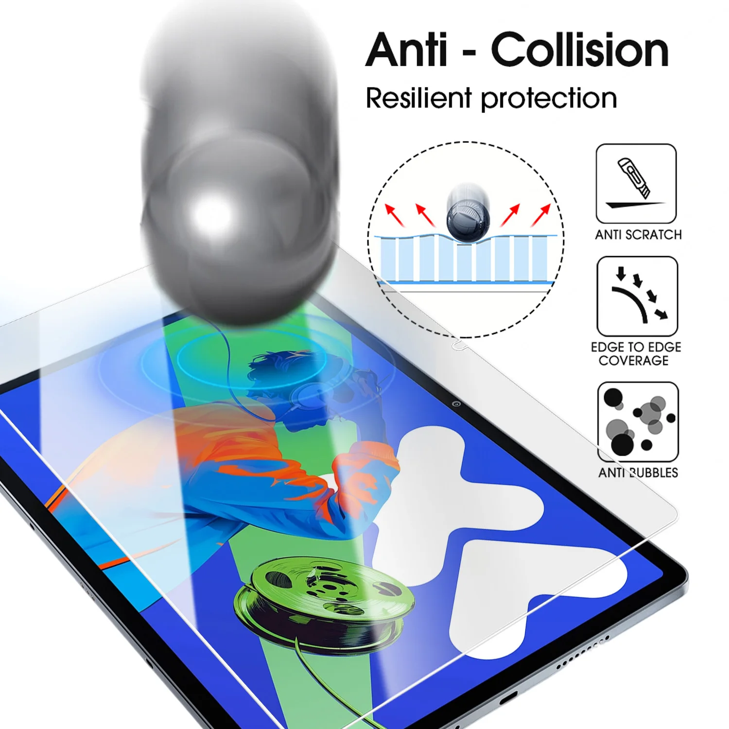 12inch HD Screen Protector Easy to install Tempered Glass for Lenovo Idea Tab Pro 2025/Yoga Tab Plus 2025/Tab P12 2023 12.7''