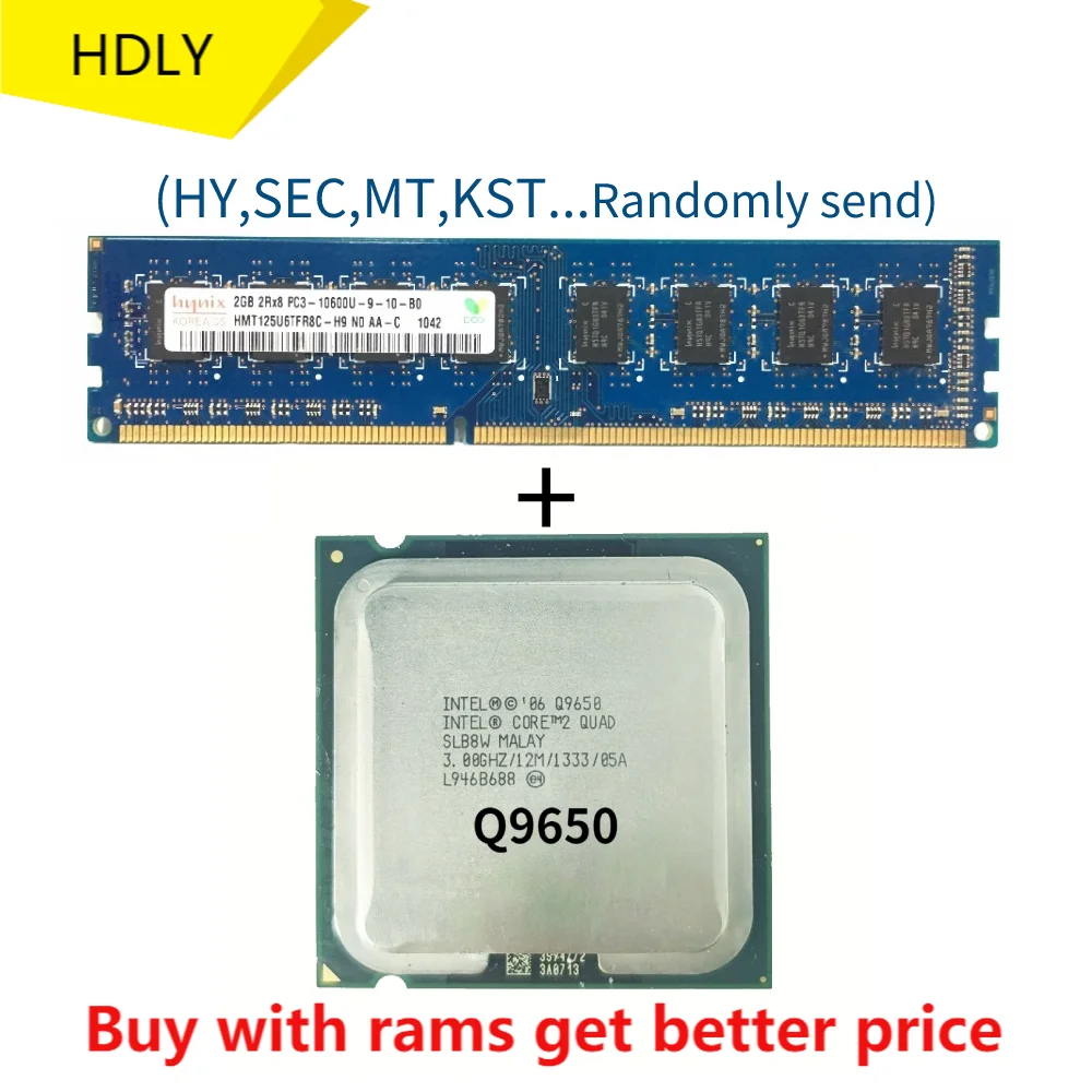 DDR3 2G 1333 МГц с четырехъядерным процессором Q9650 3 0 ГГц 12 МБ кэш FSB настольный