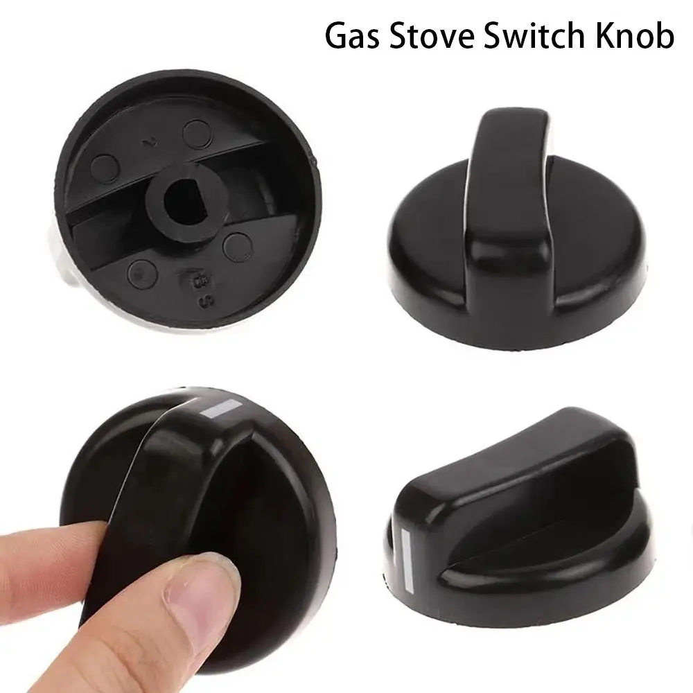 Plastic Black Gas Stove Control Knobs for Cooker Oven Hob