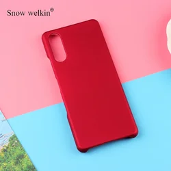 Sleek Matte Hard Plastic Case Cover for Sony Xperia - Durable Protection and Stylish Design (Red)