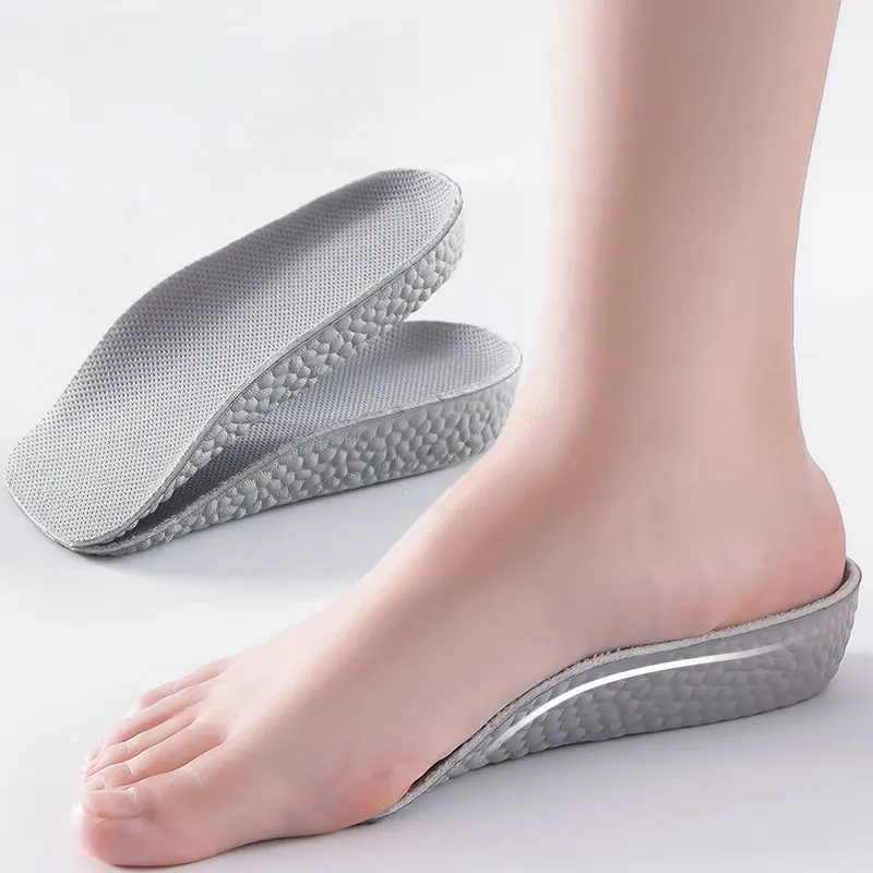 Height Increase Insoles for Men Women Elevator Shoes Cushion Unisex Sneakers Heel Lifting Insert Heighten Half Insoles 1.5-3.5CM