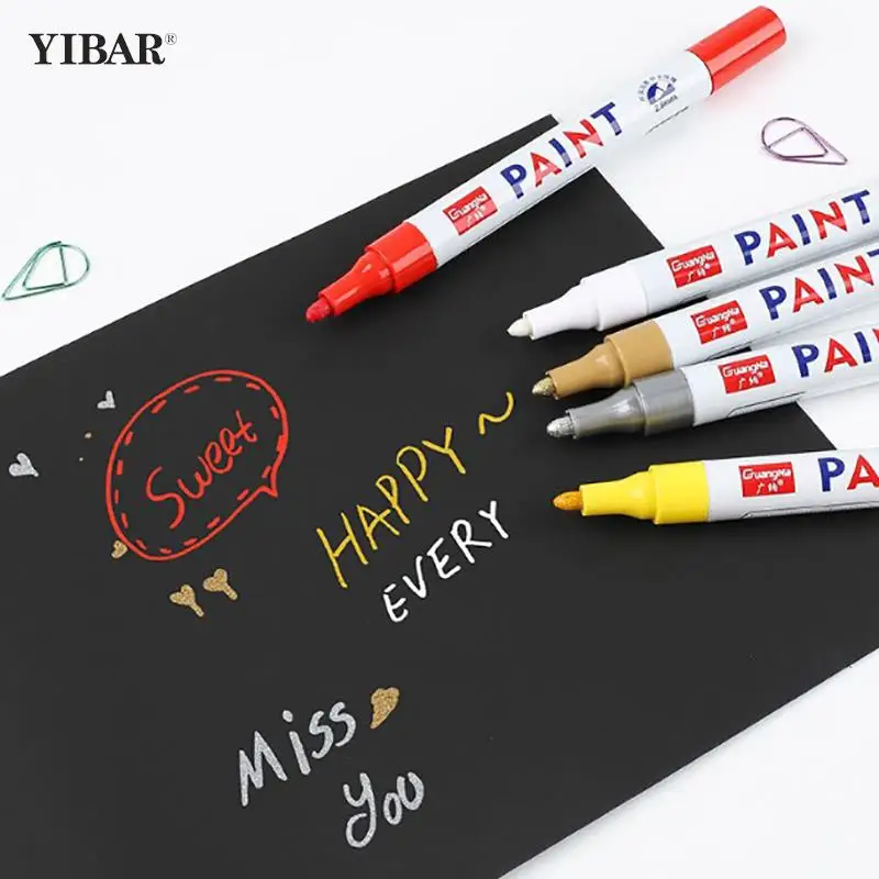 

Waterproof Cars Wheel Tire Oily Mark Pen Colorful Auto Rubber Tyre Paint Pen Car Paint Marker Graffiti Touch Up