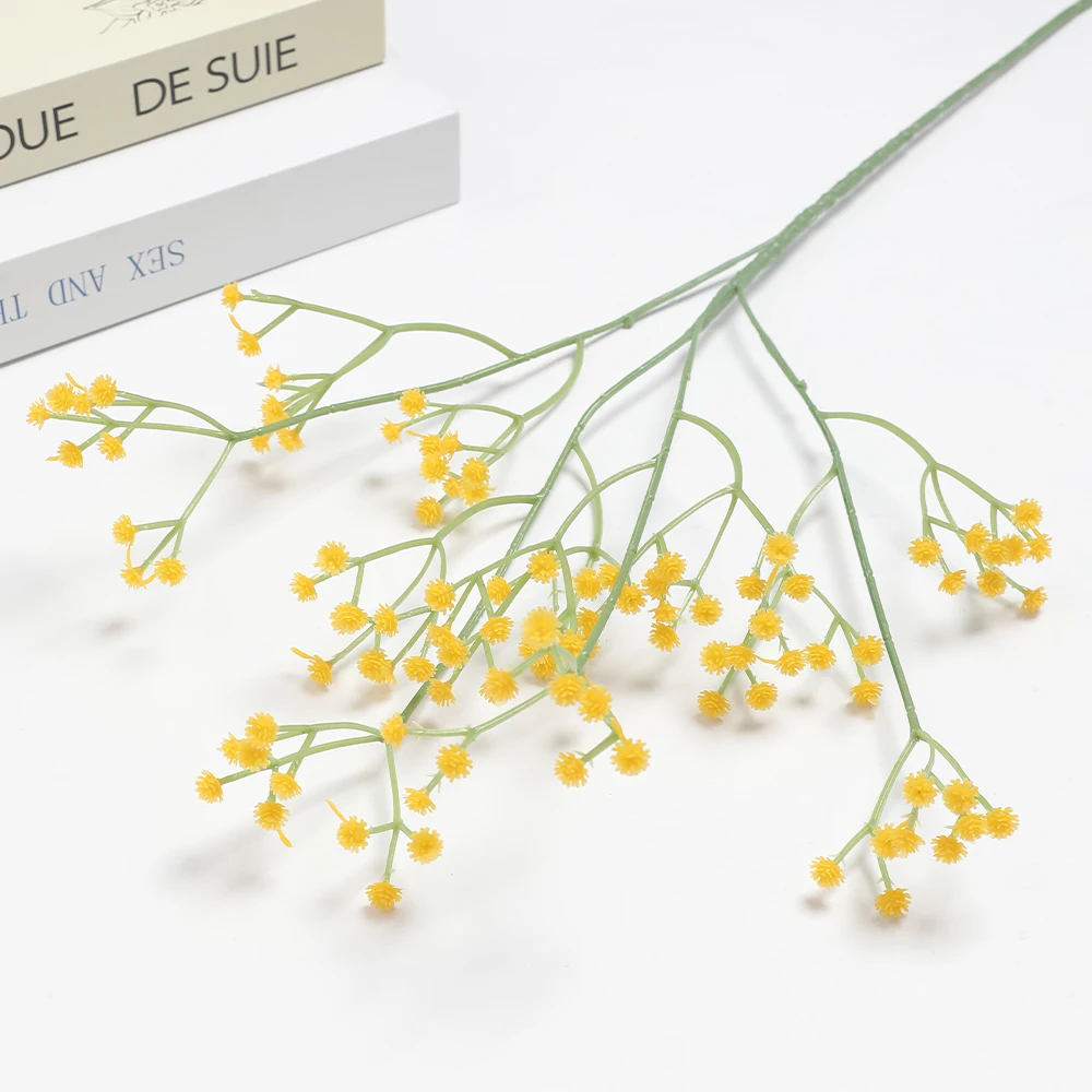 1 Bund künstlicher Babysbreath Weiß/Dunkelviolett/Hellviolett/Rosa/Rosenrot/Blau Fake Flowers Home Decor Party Decor Hochzeit – Detail 15