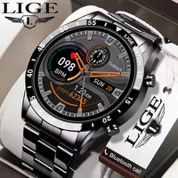 LIGE Smart Watch Men Fashion Full Touch Luxury Bluetooth Call Smart Watches Men Waterproof Sport Fitness Smartwatch For Men 2025 1