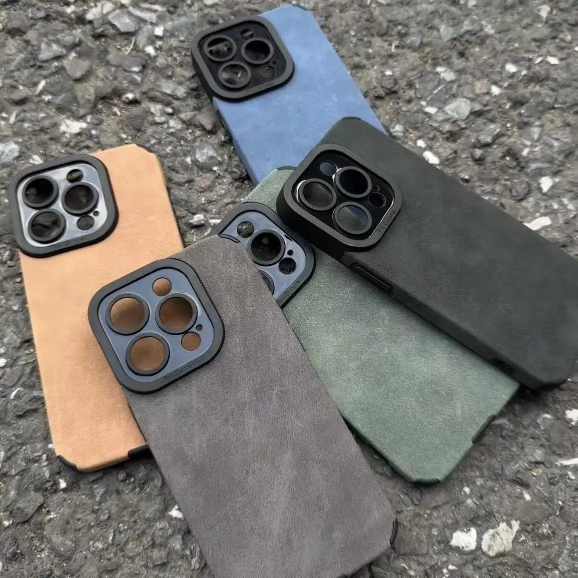 Luxury Matte Leather Silicone Phone Case For iPhone 17 16 thumbnail 6