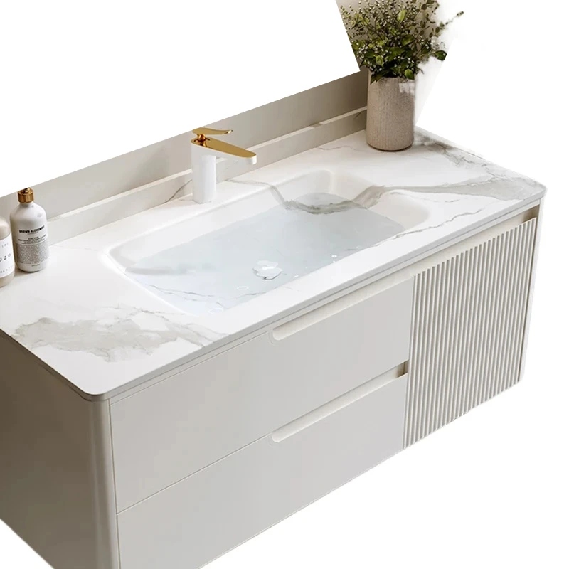 Style Smart Bathroom Cabinet Vanity with Sink Shelves Storage Mirror Cabinets Simple Furniture Arredo Bagno FYBC