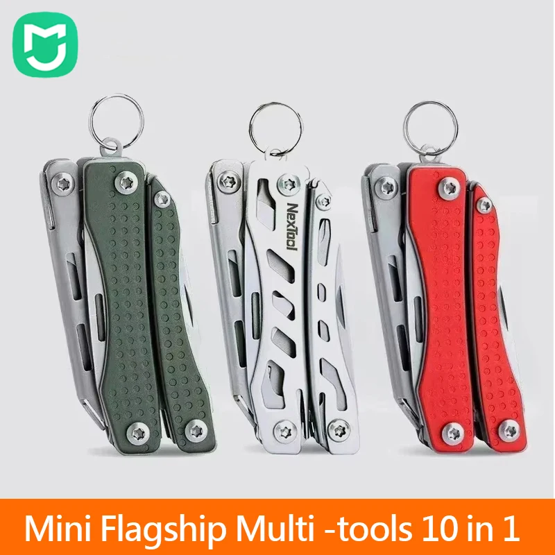 Mijia NexTool Mini Flagship 10 IN 1 Multi Functional Folding EDC Hand Tools Pockets Pliers Screwdriver Bottle Opener Outdoor