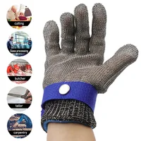 Stainless Steel Gloves Anti-cut Wear-resistant Slaughter Gardening Hand Protect Working Gloves Metal Mesh Butcher Kitchen Gloves 2