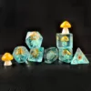 Mushroom 7PCS DND Polyhedral Dice Set, Cartoon Mushroom Dice for Role Playing Dice Games and RPG MTG Table Games 1