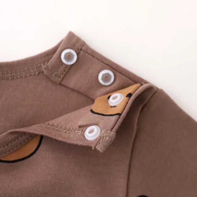 Pigiamino Neonato In Cotone 100% - Set Manica Lunga Con Top E Pantaloni, Cartoon, 0-4 Anni - Foto 4