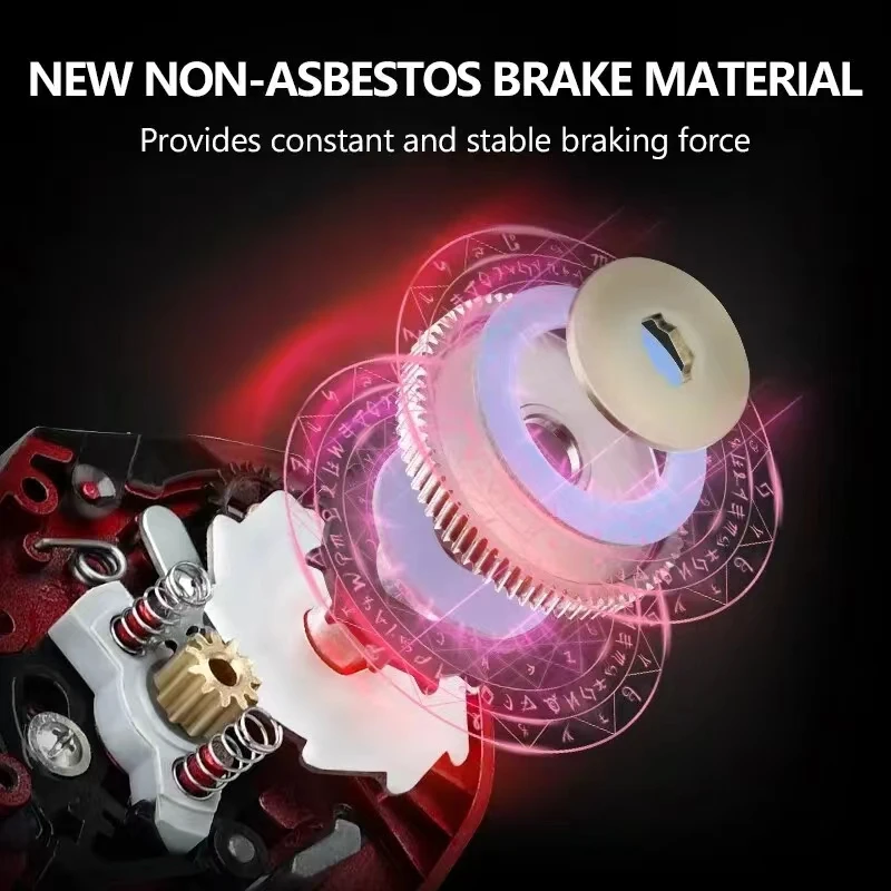 Rooblinos BR Baitcasting Reel Saltwater Freshwater Fishing Reels Max Drag 8KG Light Surf Cast Reel Baitcaster Reels