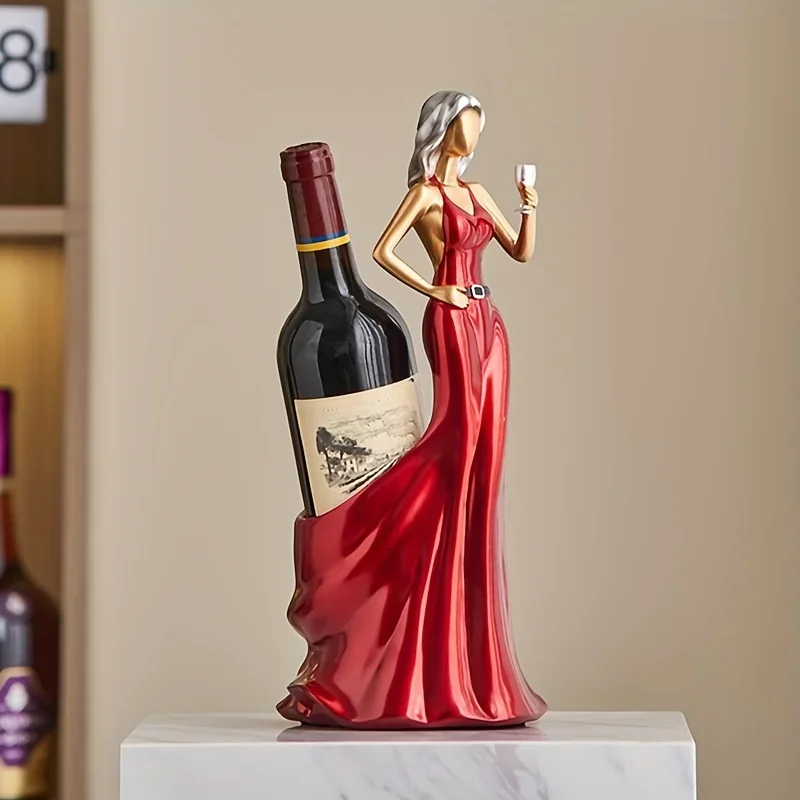 Red Wine Rack Home Decoration Ornaments Grape Wine Display Rack Cabinet Decoration Creative Design Sexy Girl Wine Bottle Holder