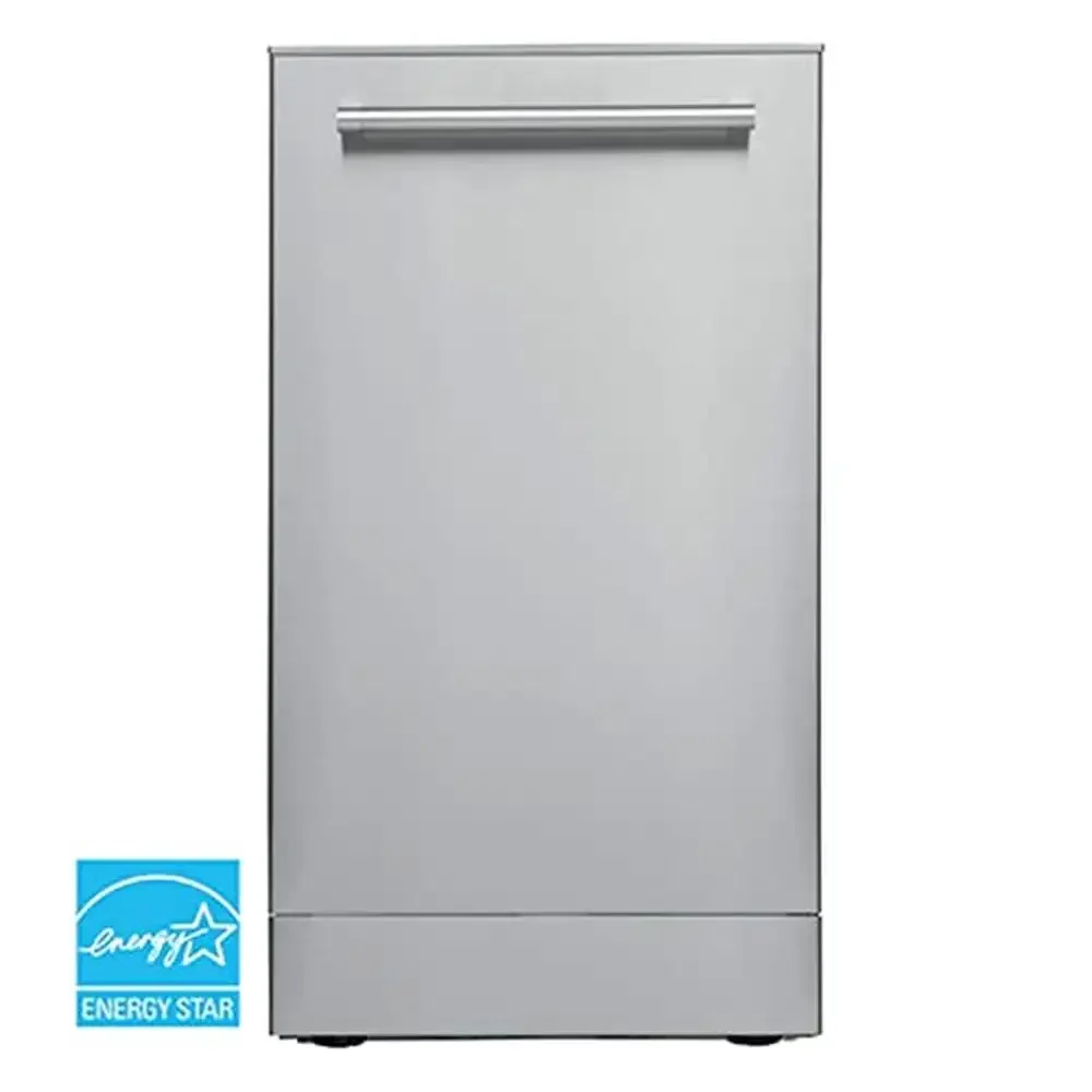 18-Inch Built-In Stainless Steel Dishwasher 3 Wash Options 6 Automatic Cycles Silent Operation Compact Design Mini Dishwasher 4