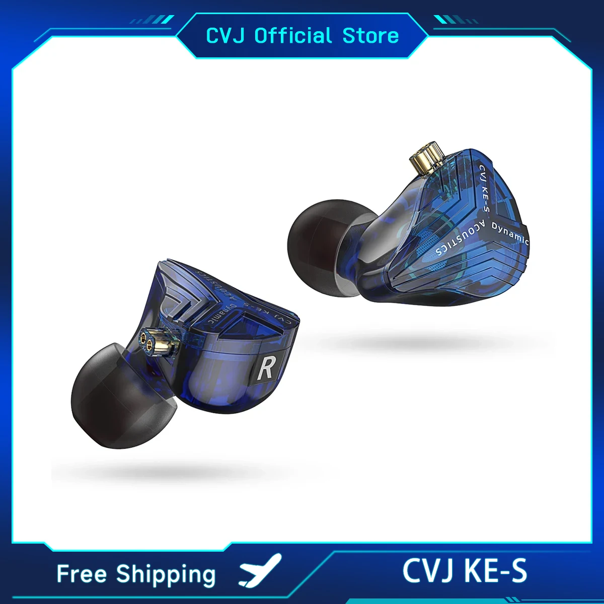 Fone CVJ KE-S Gold sem microfone