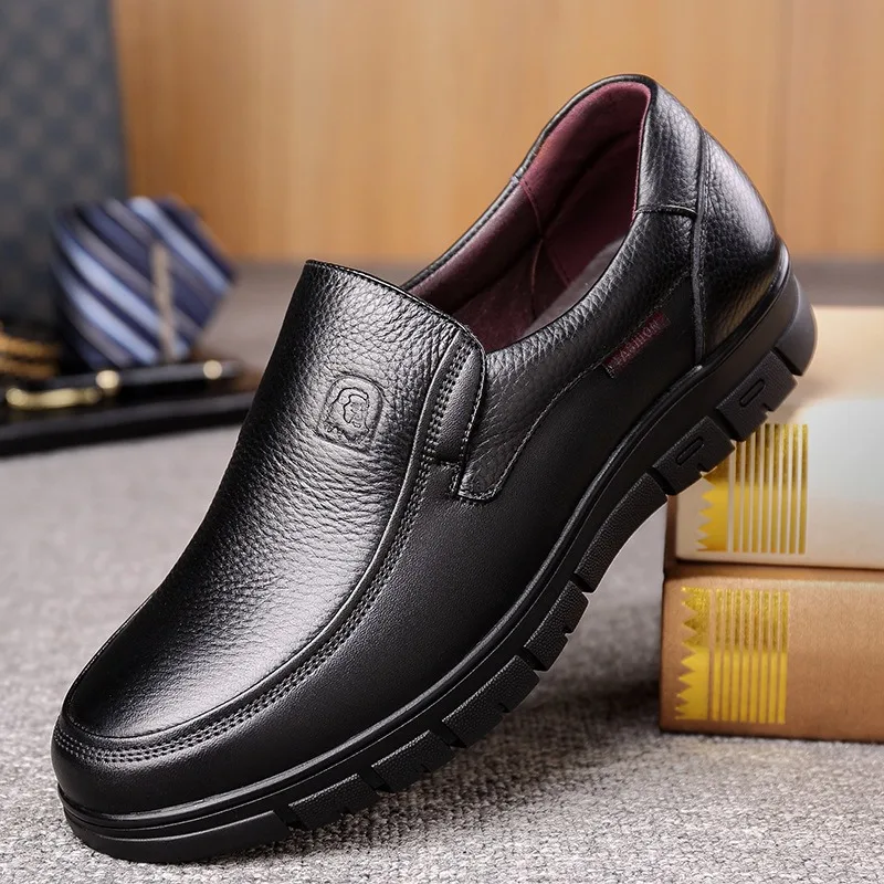 Genuine Leather Casual Shoes For Men Flat Platform Walking Shoes Outdoor Footwear Loafers Breathable Sneakers Handmade Shoes 5