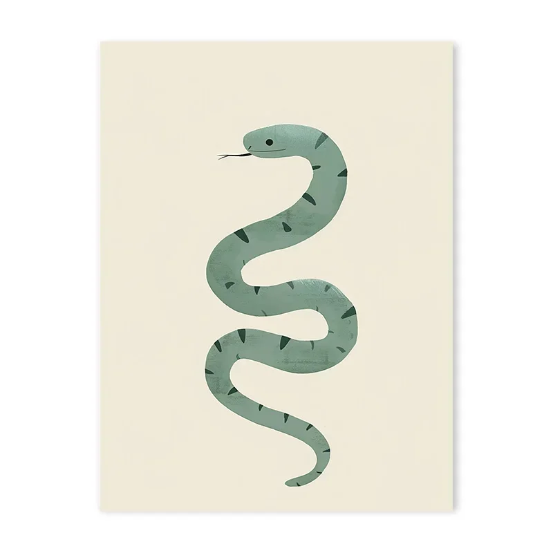 Trendy Animal Cartoon Canvas Poster