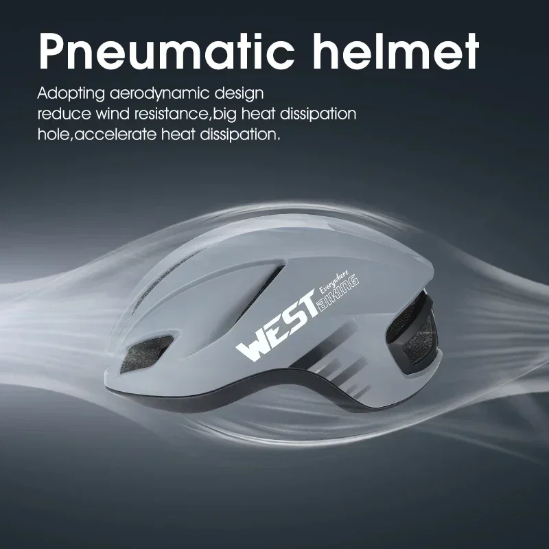 WEST BIKING Cycling Aero Helmet MTB Enduro Road Bike Integrated Lightweight Helmet Men Women Multicolor Aerodynamic Safety Caps
