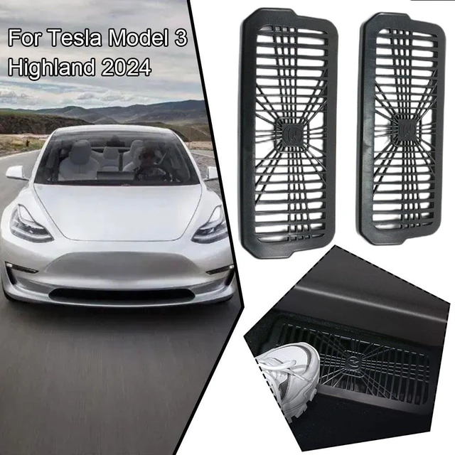 For Tesla Model 3 highland 2024 Under Seat Rear Air Vent Protect Cover  Anti-blocking Backseat Outlet Grille Protector Accessory - AliExpress