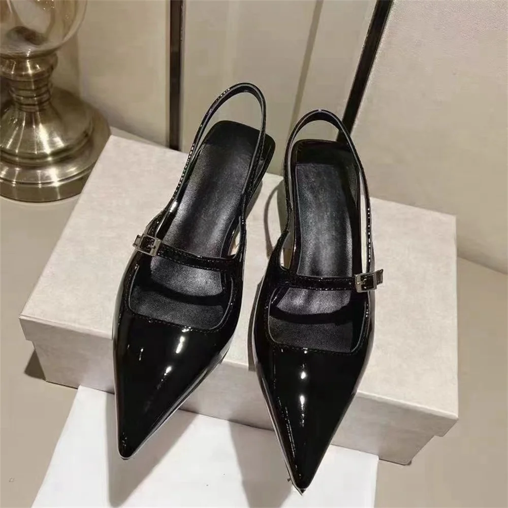 FEDONAS Fashion Ins Women Genuine Leather Pumps Sexy Slingbacks Kitten Heels Pointed Toe Party Shoes Woman High Heels Pumps women dress shoes,women high heels shoes