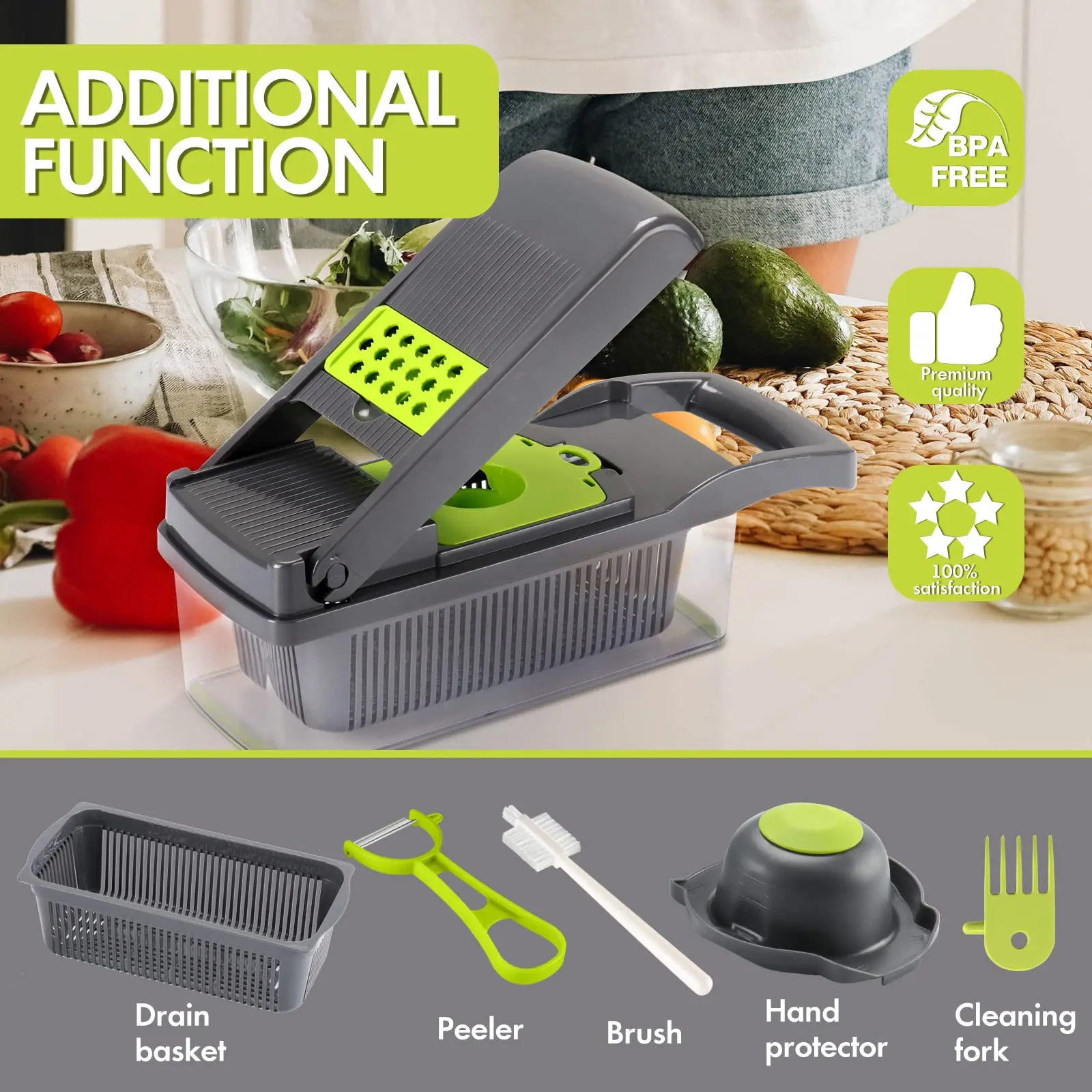 16 in 1 Multifunctional Vegetable Chopper Handle Food Grate Food Chopper Vegetable Slicer Dicer Cut Kitchen Items cocina vegetable slicer vegetable chopper kitchen cutter