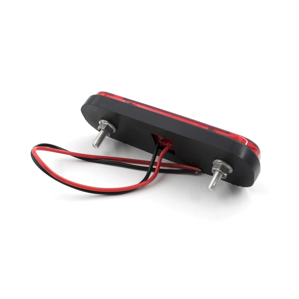 10PCS 12V 24V LED Side Marker Lights Car External Lights Warning Tail Light Turn Signal Brake Lamps for Truck Trailer Lorry Bus