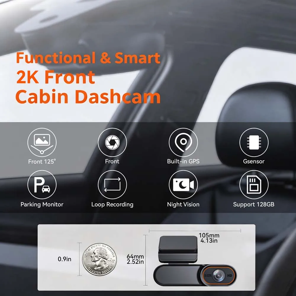 4G LTE Dash Cam GPS Logger 4K UHD Recording Car Camera DVR Night Vision Video Recorder Remote Monitoring 24H Parking Monitor 4